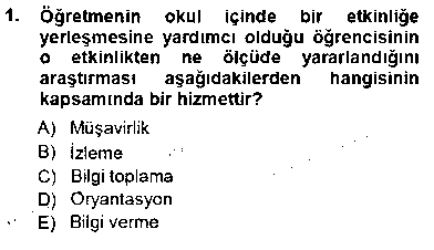 OMB403U Rehberlik çıkmış sınav sorusu 1