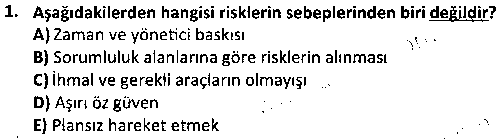OGK2006 Güvenlik Yönetimi çıkmış sınav sorusu 1