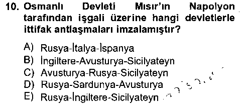 TAR212U Osmanlı Tarihi (1789-1876) çıkmış sınav sorusu 2