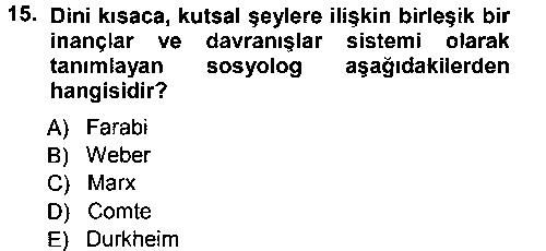 SOS103U Sosyal Bilimlerde Temel Kavramlar çıkmış sınav sorusu 2