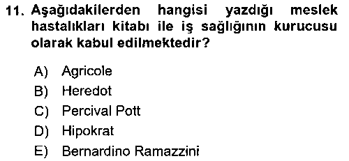 ISG101U İş Sağlığı ve Güvenliğinin Temelleri çıkmış sınav sorusu 3