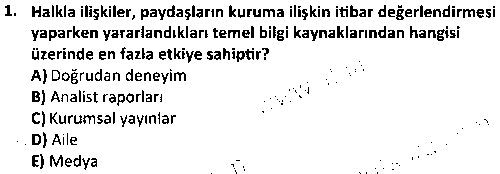 HIT1001 Halkla İlişkiler çıkmış sınav sorusu 1