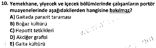 ISG1006 İş Hijyeni çıkmış sınav sorusu 2