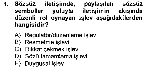 SOS316U Medya Sosyolojisi çıkmış sınav sorusu 1
