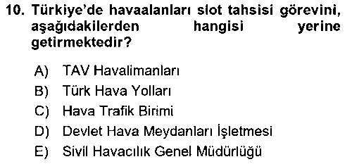 HIS406U Havayolu İşletmelerinde Operasyonel Planlama çıkmış sınav sorusu 2