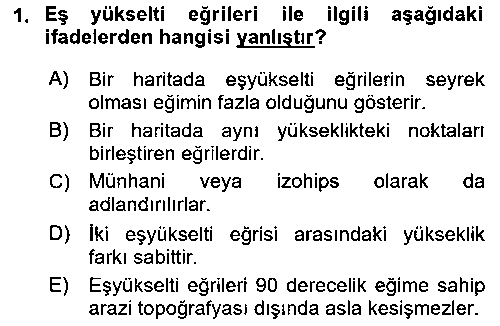 CBS211U Açık Kaynak Kodlu CBS Yazılım Uygulaması çıkmış sınav sorusu 1