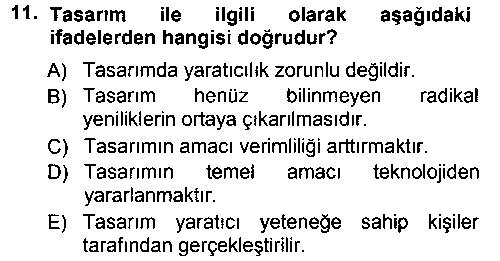 KOI301U Hizmet Tasarımı çıkmış sınav sorusu 1