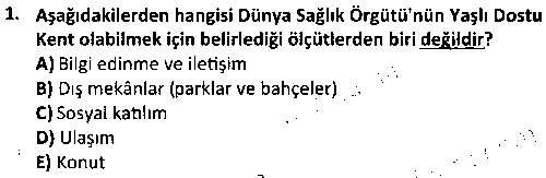 RKR4005 Çocuk ve Yaşlılarda Rekreasyon çıkmış sınav sorusu 1