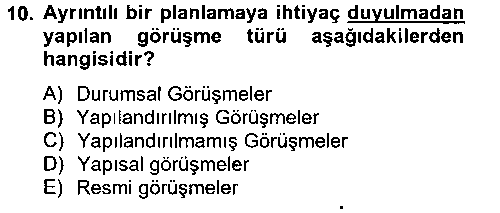 CMH206U Satış Yönetimi ve Telefonda Satış çıkmış sınav sorusu 2