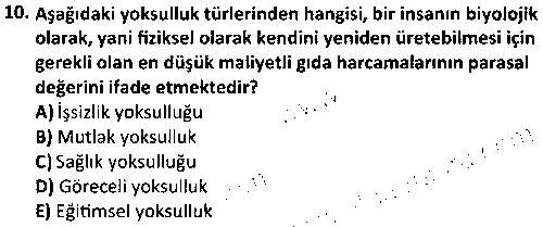 SOS3001 Toplumsal Eşitsizlikler çıkmış sınav sorusu 2