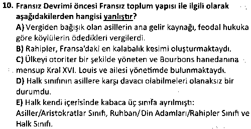 KAM1010 Siyasi Tarih çıkmış sınav sorusu 2