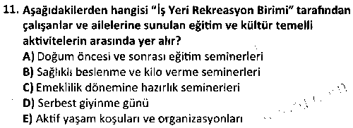 RKR3006 Rekreasyon ve Sağlık çıkmış sınav sorusu 3