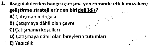 HIT2006 Örgütsel İletişim çıkmış sınav sorusu 1