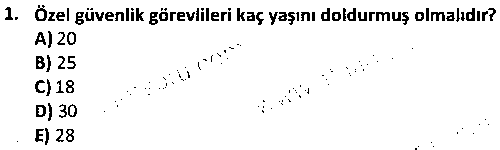 OGK1007 Güvenlik Tedbirleri ve Sistemleri çıkmış sınav sorusu 1