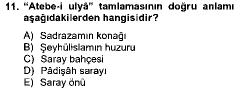 TAR214U Osmanlı Türkçesi Metinleri 2 çıkmış sınav sorusu 3