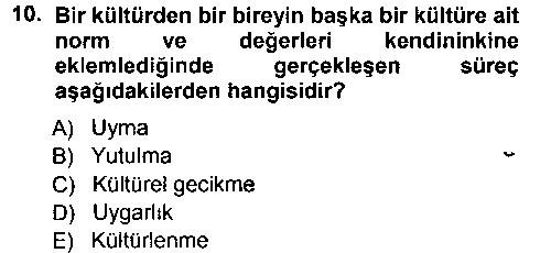 SOS204U Davranış Bilimlerine Giriş çıkmış sınav sorusu 2