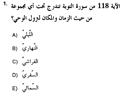 THE106U Tefsir Tarihi ve Usulü çıkmış sınav sorusu 1