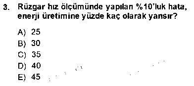 EID106U Yenilenebilir Enerji Kaynakları çıkmış sınav sorusu 3