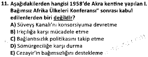 TAR4010 Türk Dış Politikası çıkmış sınav sorusu 3