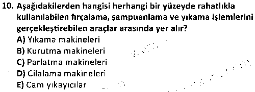 TOI2007 Kat Hizmetleri Yönetimi çıkmış sınav sorusu 2