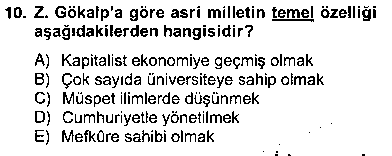 FEL406U Türkiye´de Felsefenin Gelişimi 2 çıkmış sınav sorusu 1