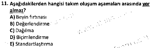 SYP2010 Spor Yönetiminde Liderlik çıkmış sınav sorusu 3