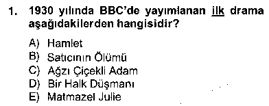 TIY402U Türk Tiyatrosu çıkmış sınav sorusu 1