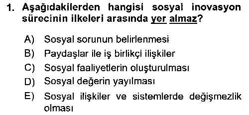 SHZ314U Toplumla Sosyal Hizmet çıkmış sınav sorusu 1