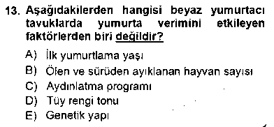 LBV103U Temel Zootekni çıkmış sınav sorusu 3