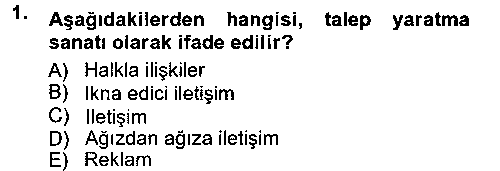 MAI201U Reklamcılık çıkmış sınav sorusu 1