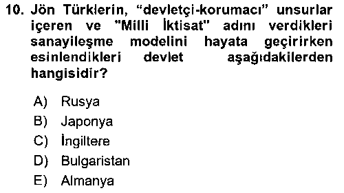 TAR326U Birinci Dünya Savaşı’nda Türk Cepheleri çıkmış sınav sorusu 2