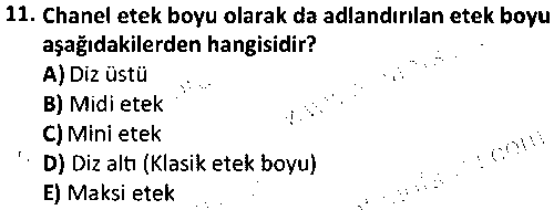 TMT1006 Moda Tasarımına Giriş çıkmış sınav sorusu 3