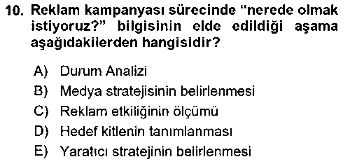 HIT212U Reklamda Yaratıcılık çıkmış sınav sorusu 2