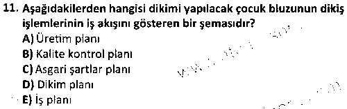 TMT2006 Temel Dikim Teknikleri 2 çıkmış sınav sorusu 3