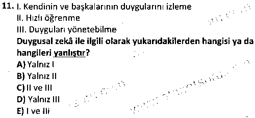 BYYA2010 Yönetici Asistanlığı çıkmış sınav sorusu 3