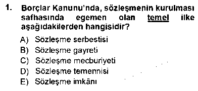 HUK219U Tüketici Hukuku çıkmış sınav sorusu 1
