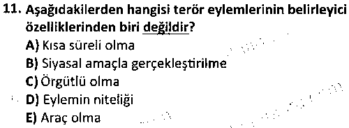 OGK1006 Güvenlik ve Acil Durum Prosedürleri çıkmış sınav sorusu 3