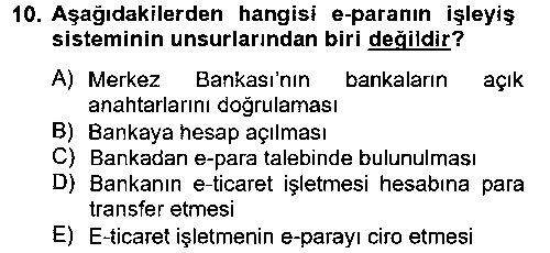 TIC204U Elektronik Ticaret çıkmış sınav sorusu 1