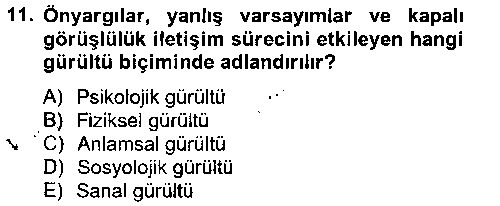 ILT104U Etkili İletişim Teknikleri çıkmış sınav sorusu 3