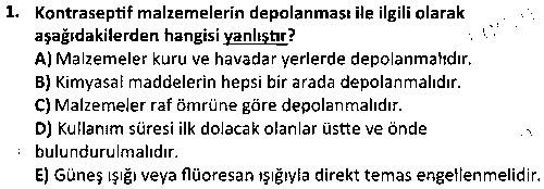 ACY2008 Afetlerde Halk Sağlığı Hizmetleri çıkmış sınav sorusu 1