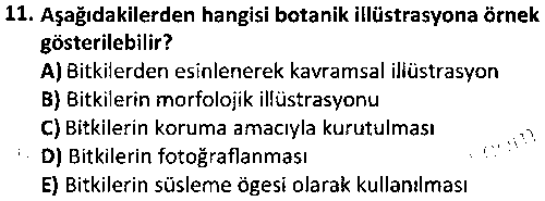GRF4001 İllüstrasyon çıkmış sınav sorusu 3