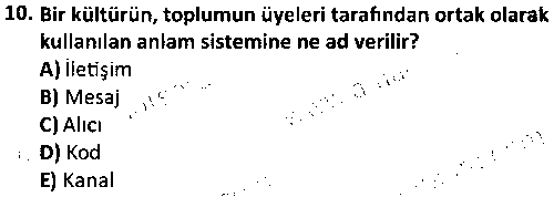 SYP2006 Sporda İletişim Becerileri çıkmış sınav sorusu 2