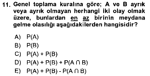 ADY214U Veri Analizi Ve Değerlendirme çıkmış sınav sorusu 3