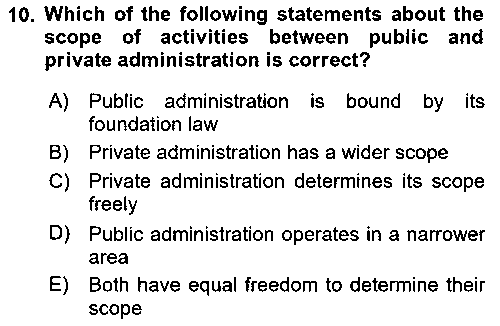 KYT102U Introduction To Public Administration çıkmış sınav sorusu 2