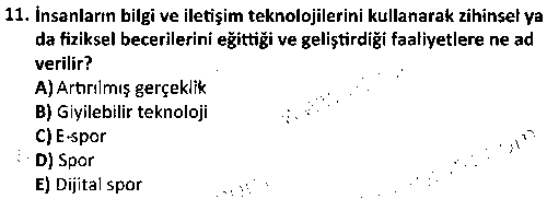 SPY1008 Spor Pazarlaması çıkmış sınav sorusu 3