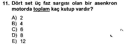 EID204U Elektromekanik Kumanda Sistemleri çıkmış sınav sorusu 3