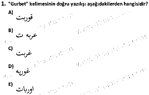 TAR1009 Osmanlı Türkçesi 1 çıkmış sınav sorusu 1