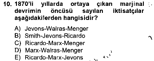 CEK302U Gelir Dağılımı ve Yoksulluk çıkmış sınav sorusu 1
