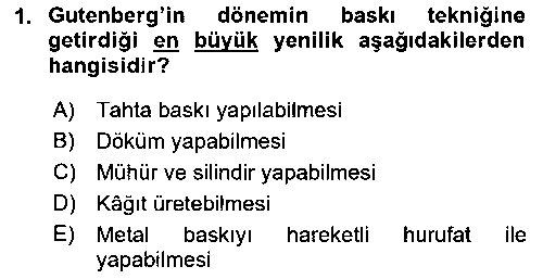 GIT106U Tipografi çıkmış sınav sorusu 1