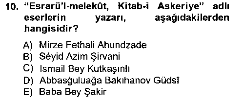 EDB405U Çağdaş Türk Edebiyatları 1 çıkmış sınav sorusu 2
